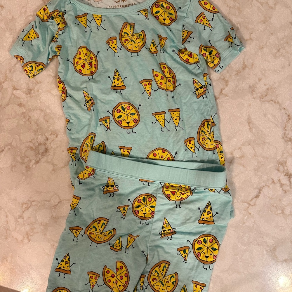 Little Sleepies pizza party Pajama Sets